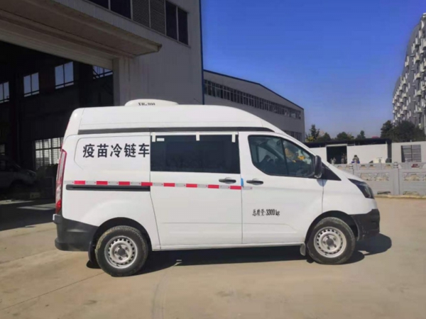 福特新全顺疫苗冷链车汽油中轴中顶手动挡
